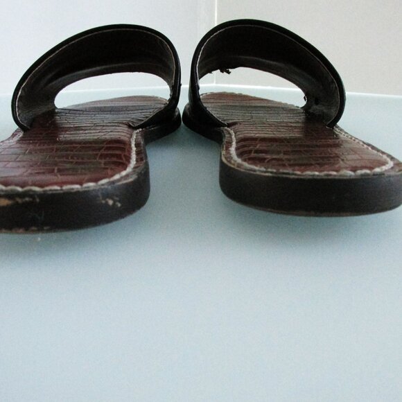 Sam Edelman Women's Leather Slide Sandals Size 8 - Picture 5 of 7